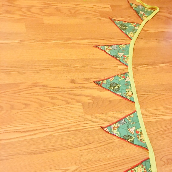 Ninja Turtle Fabric Handmade Banner - Picture 8 of 9